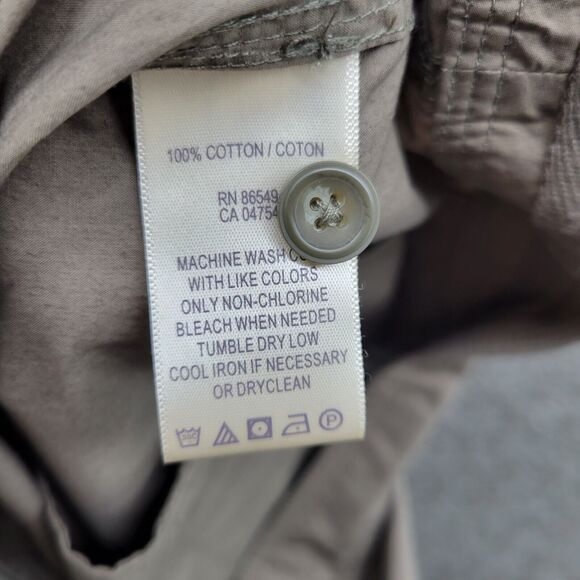 Tommy Bahama Pants Women's 16 Gray Snappy Poplin Crop Relax Fit NWT (MSRP $88) - Picture 11 of 11